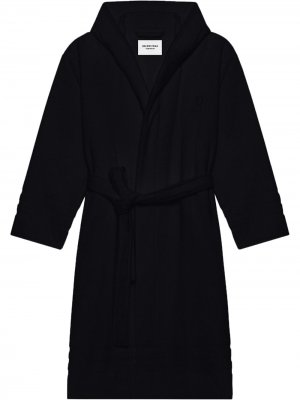 Махровый халат с поясом Balenciaga. Цвет: черный