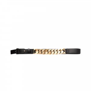 Кожаный ремень с цепочкой от , цвет Черный Givenchy