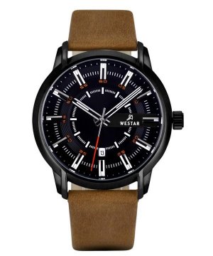Profile Кожаный ремешок Кварцевые мужские часы с черным циферблатом 50228STN883 Westar