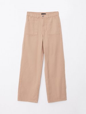 Комфортные прямые женские брюки из габардина LCW Modest