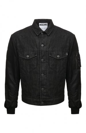Джинсовая куртка Moschino. Цвет: чёрный