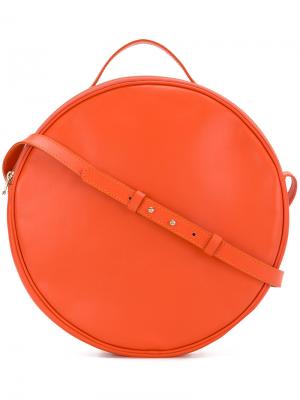 Круглая сумка на плечо Marios. Цвет: жёлтый и оранжевый