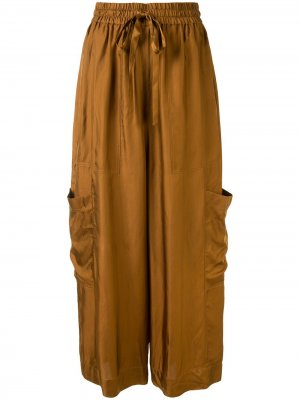 Укороченные брюки Rommie широкого кроя Lee Mathews. Цвет: коричневый