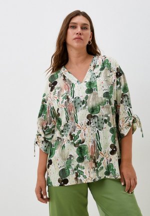 Блуза Intikoma. Цвет: зеленый