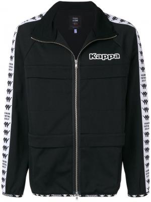 Классический свитер на молнии с логотипом Kappa. Цвет: черный