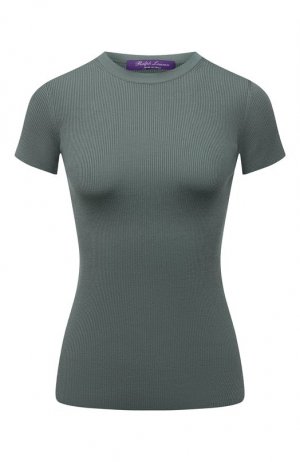 Шелковая футболка Ralph Lauren. Цвет: зелёный