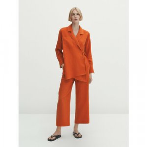 Пиджак , размер M, оранжевый Massimo Dutti. Цвет: оранжевый