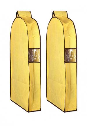 Комплект чехлов для верхней одежды 2 шт. El Casa MP002XU0CRYV. Цвет: желтый