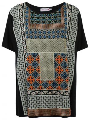 Print embroidered blouse Isabela Capeto. Цвет: чёрный