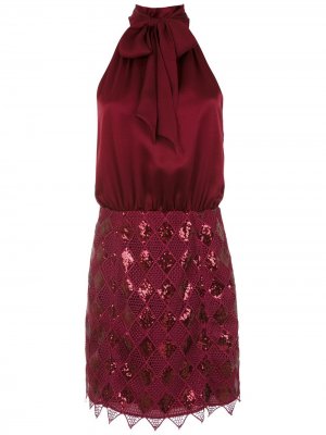 Sequinned short dress Tufi Duek. Цвет: красный