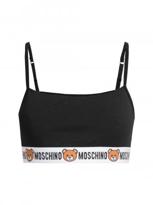 Лента нижнее белье спортивный бюстгальтер , черный Moschino