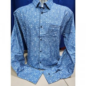 Рубашка , размер 5XL, голубой AMATO. Цвет: синий/голубой