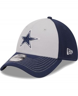 Мужская серая основная шляпа Dallas Cowboys 39THIRTY Flex Hat New Era