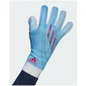 Вратарские перчатки для футбола X GL LGE, цвет: SKYRUS/WHITE/TMSHPN (голубой). Размер 8 UK adidas. Цвет: голубой