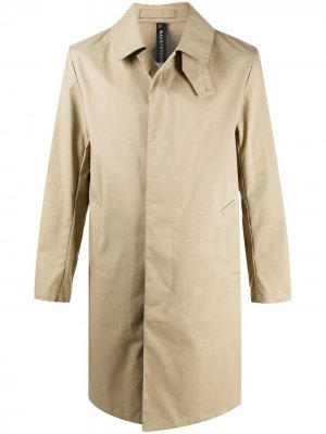 Однобортное пальто MANCHESTER Mackintosh. Цвет: бежевый