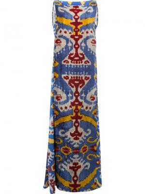 Вечернее платье с узором Afroditi Hera. Цвет: многоцветный