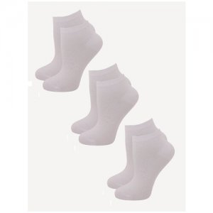 Комплект 3 пары носки женские Лепестки Гранд SCL85, черный, 23-25. Цвет: черный