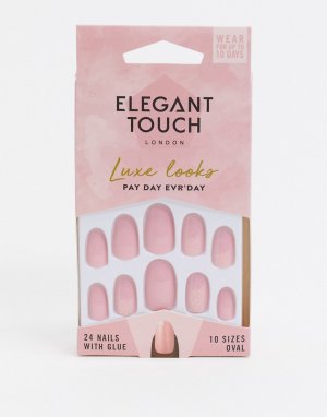 Накладные ногти Luxe Looks-Розовый цвет Elegant Touch