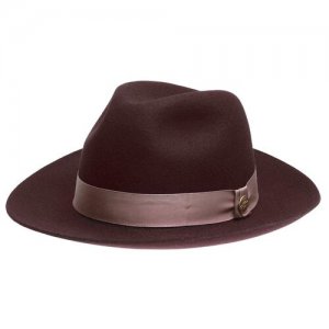 Шляпа, размер 55, бордовый Christys