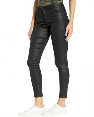 Брюки Farrah Skinny Ankle in Leatherette Light/Super Black, цвет Black AG Jeans