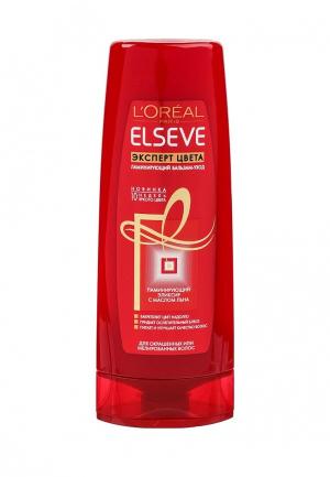 Бальзам для волос LOreal Paris L'Oreal Эльсев, Эксперт Цвета, ламинирующий, окрашенных или мелированных волос, 400 мл. Цвет: красный