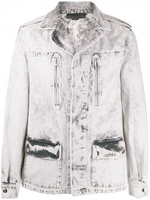 Джинсовая куртка с выбеленным эффектом Stella McCartney. Цвет: серый