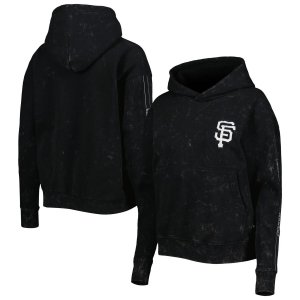 Женский черный пуловер с капюшоном Wild Collective San Francisco Giants Marble Unbranded