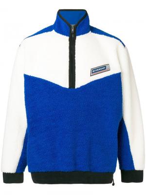 Куртка-пуловер в стиле колор-блок Givenchy. Цвет: синий