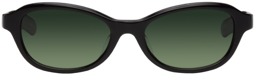 Черно-зеленые солнцезащитные очки Priest FLATLIST EYEWEAR