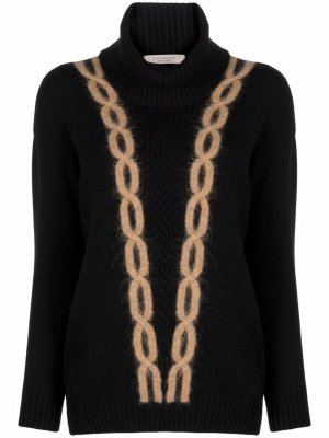 Кашемировый свитер с высоким воротником D.Exterior. Цвет: черный