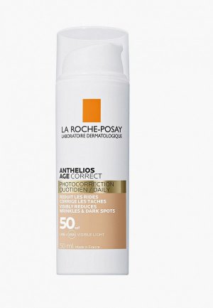 Крем для лица La Roche-Posay солнцезащитный ANTHELIOS СС, антивозрастной SPF50, 50 мл. Цвет: белый