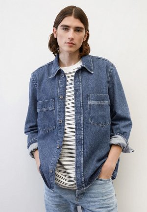 Рубашка джинсовая Marc OPolo Denim O'Polo. Цвет: синий