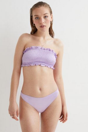 Присборенный лиф бикини-бандо, светло-фиолетовый H&M