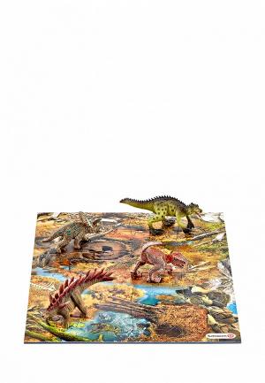Набор игровой Schleich Мини-динозавры и пазл. Цвет: разноцветный