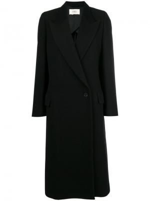 Классическое однобортное пальто Ports 1961. Цвет: черный