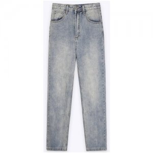 Базовые джинсы прямого силуэта D187/darling Голубой 48 Emka Fashion. Цвет: голубой