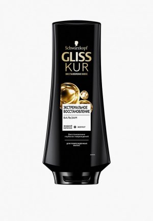 Бальзам для волос Gliss Kur Экстремальное восстановление, 360 мл. Цвет: прозрачный