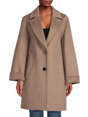 Пальто Sandra из смесовой шерсти , цвет Mink Tahari