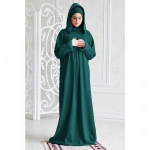 Платье , размер 42-52, зеленый Hayat. Цвет: зеленый