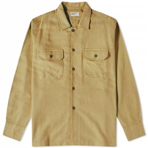 Рубашка Soft Flannel Utility Overshirt, оливковое Universal Works