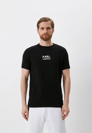 Футболка Karl Lagerfeld. Цвет: черный