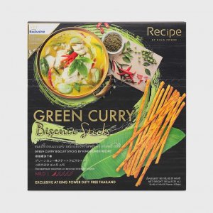Рецепт Бисквитные палочки Green Curry от King Powder 180 г - Thai Snack Recipe