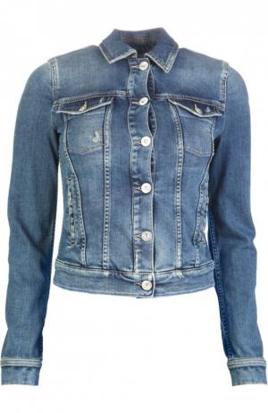 Джинсовая куртка Armani Jeans. Цвет: синий