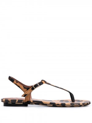 LAutre Chose сандалии с леопардовым принтом L'Autre. Цвет: коричневый