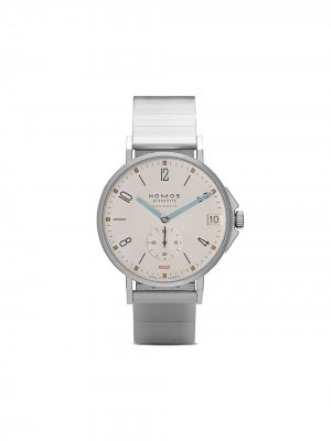Наручные часы Tangente Sport Neomatik Date 42 мм NOMOS Glashütte. Цвет: белый, silver-plated
