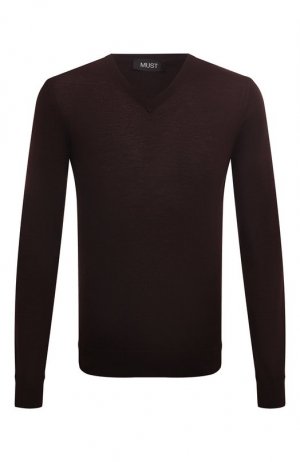 Пуловер из кашемира и шелка MUST. Цвет: коричневый