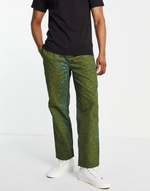 Свободные брюки на резинке камуфляжного цвета с леопардовым принтом -Разноцветный HUF