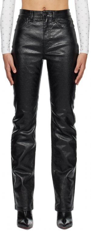 Черные джинсы с напылением Alexander Wang