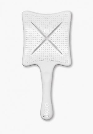 Расческа ikoo paddle X platinum white. Цвет: белый