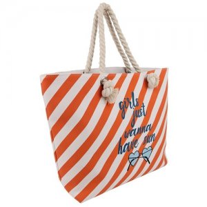 Пляжная сумка A46352 , оранжевый Daniele Patrici. Цвет: белый/оранжевый